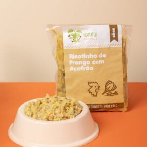 Risotinho de frango com açafrão